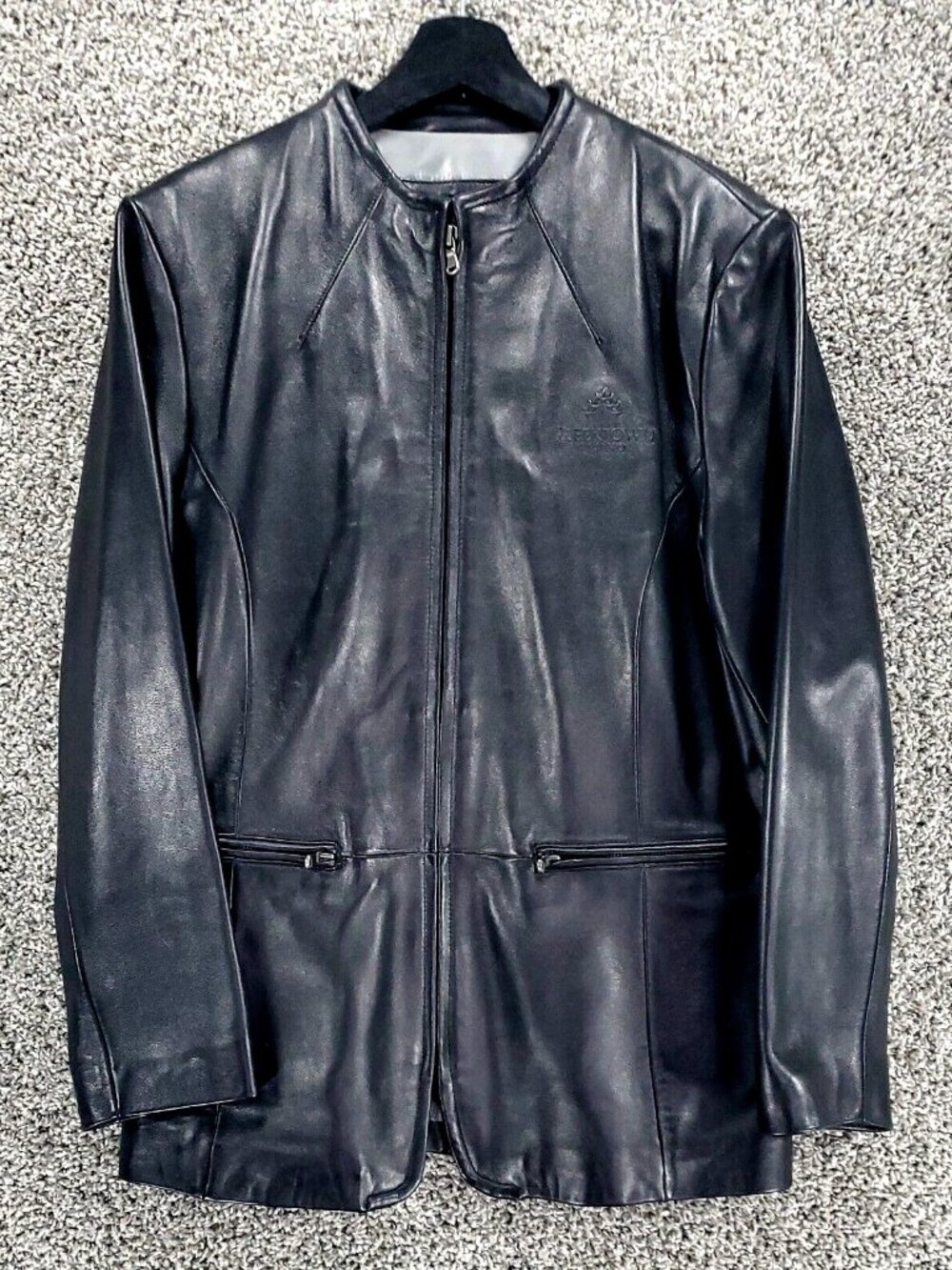 Reed Sports Wear Greektown Casino Embossed Soft Leather Jacket Women's Size L